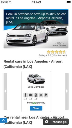 Car hire LAX - Los Angeles USA(圖2)-速報App