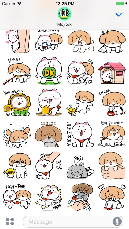 Beagle and Pomeranian Stickers