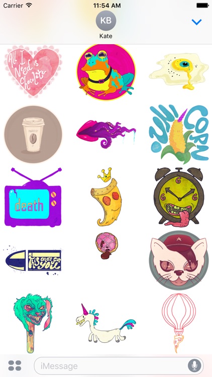 Not Edible - Redbubble sticker pack