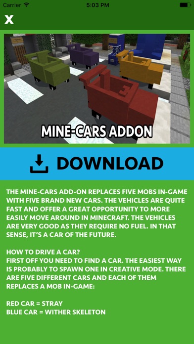 CARS ADDONS FOR MINEC... screenshot1