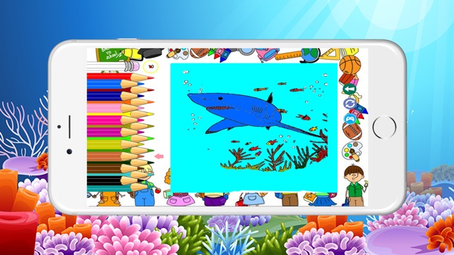 Shark Coloring Book For Kids Toddler(圖1)-速報App