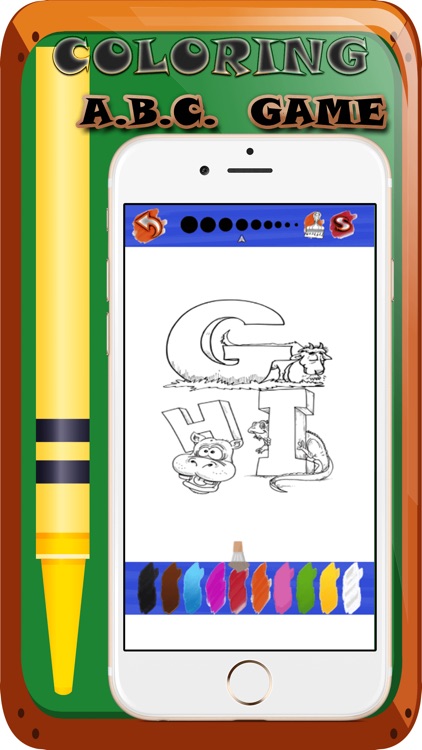 coloring abcd game Fun screenshot-4