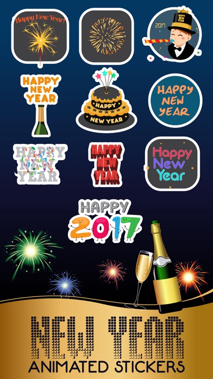 New Year Animated Stickers for iMessage