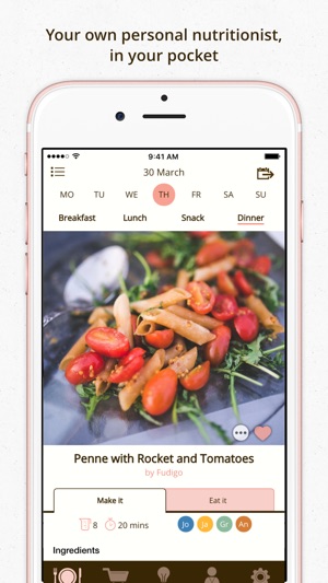 Fudigo – Healthy Personalized Recipes & Meal Plans(圖1)-速報App