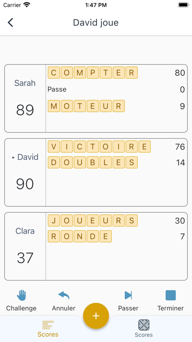 Compteur score pour ScrabbleCapture d'écran de 1