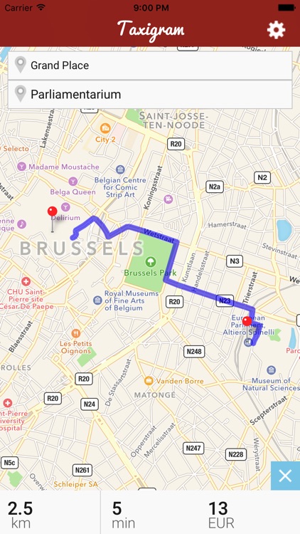 Taxigram Brussels Taxi Guide