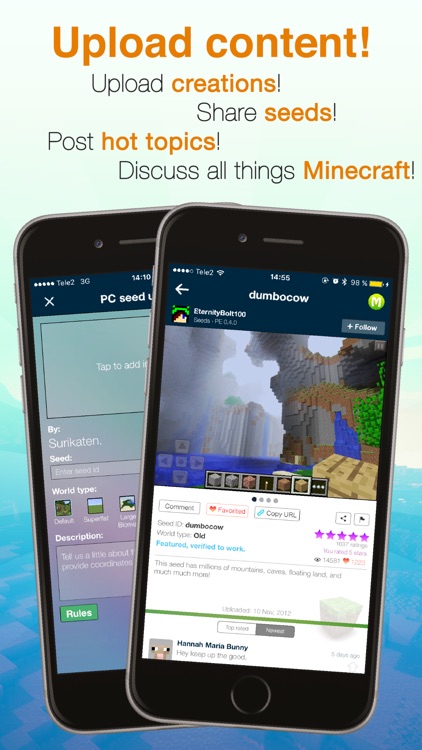 Seeds Lite For Minecraft - Server, Skin, Community screenshot-4