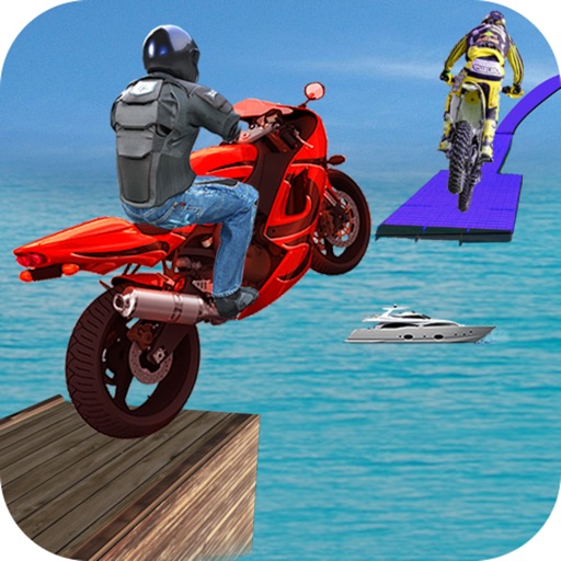 Beach Bike Stunt Rider : Turbo Racing 3D Game-s Icon