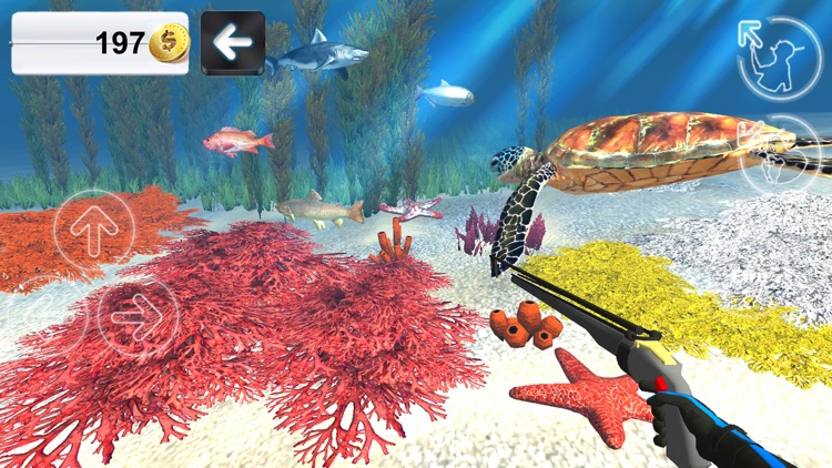 Hunter underwater spearfishing 3D