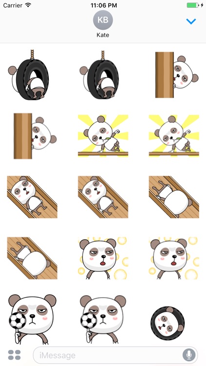 Taboo The Funny Panda Animated Sticker