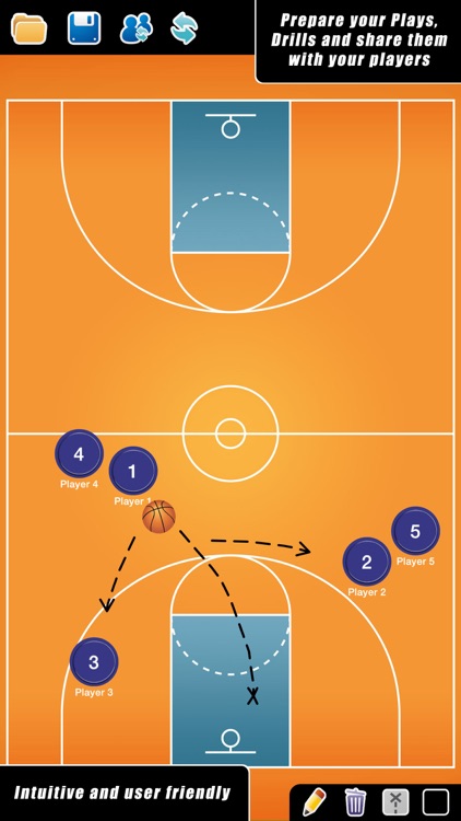 Coach Tactic Board: Basket