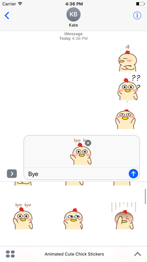 Animated Cute Chick Stickers For iMessage(圖3)-速報App