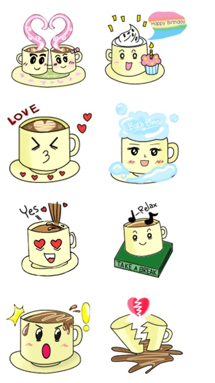 Coffee Cup Stickers screenshot-3