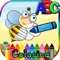 ABC Animal Coloring and Vocabulary