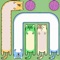 After you link the two same color dots, a cute long cat will appear