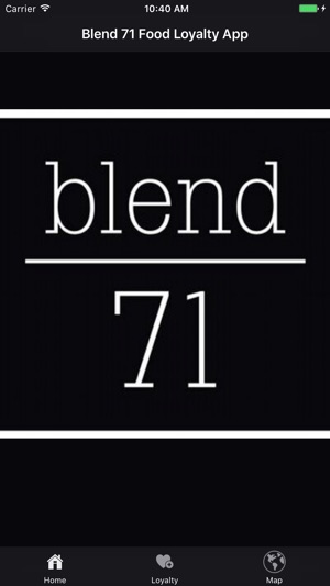 Blend 71 Food Loyalty App