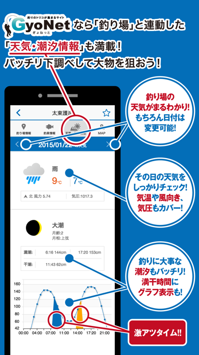 2000超の釣り場の情報がＧＰＳで探せる釣りのＧｙｏＮｅｔのおすすめ画像2