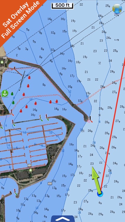 Michigan lakes map GPS fishing charts Navigator