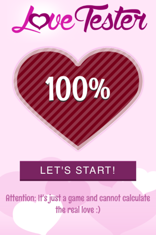 Love Tester Partner Match Game - náhled