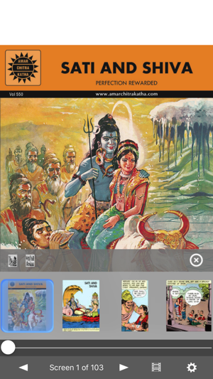 Sati and Shiva - Amar Chitra Katha Comic