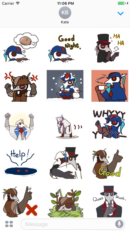 Jack The Doctor Eagle English Sticker