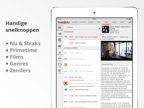 TVGiDS.tv 1.0 voor iPad screenshot 3