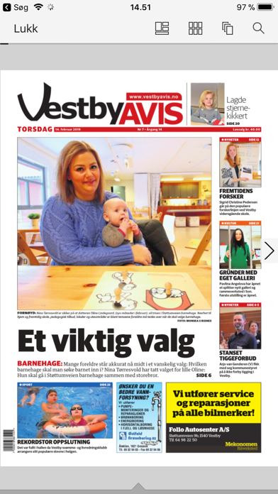 Vestby Avis eAvis screenshot 2