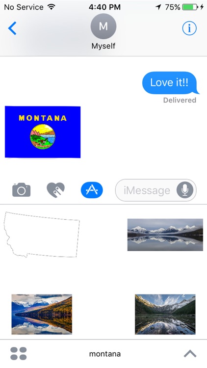 Montana Stickers for iMessage