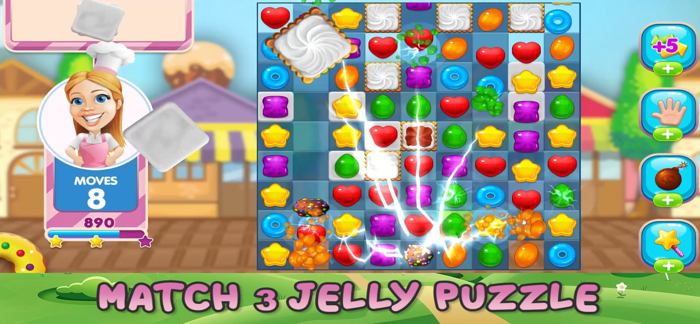 Sweet Jelly Match 3 Puzzle