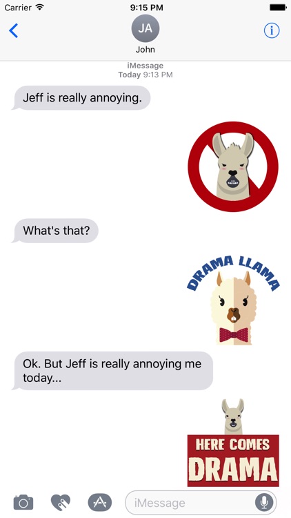 Drama Llama Stickers & Emojis