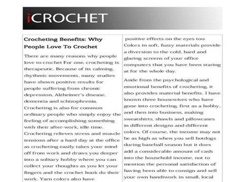 iCrochet - Learn Crochet Magazine screenshot 4