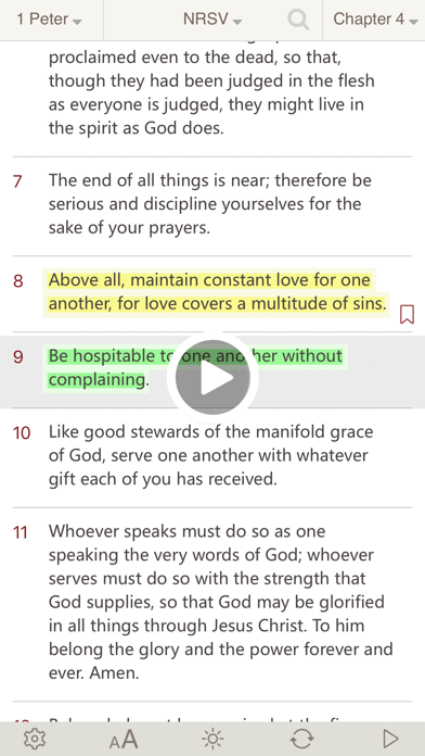 How to cancel & delete Bible :Holy Bible NRSV - Bible Study on the go from iphone & ipad 1