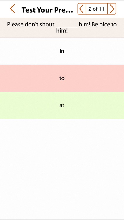 Test Your Prepositions Lite