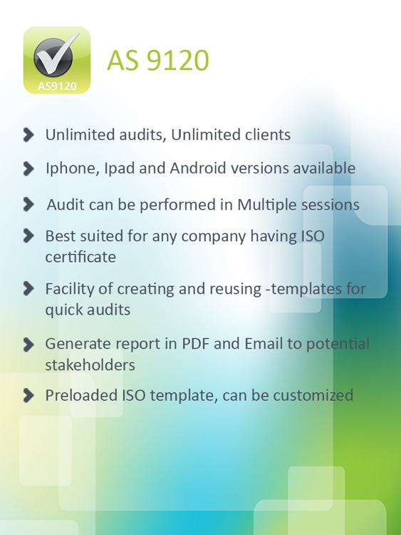 AS9120 Audit app