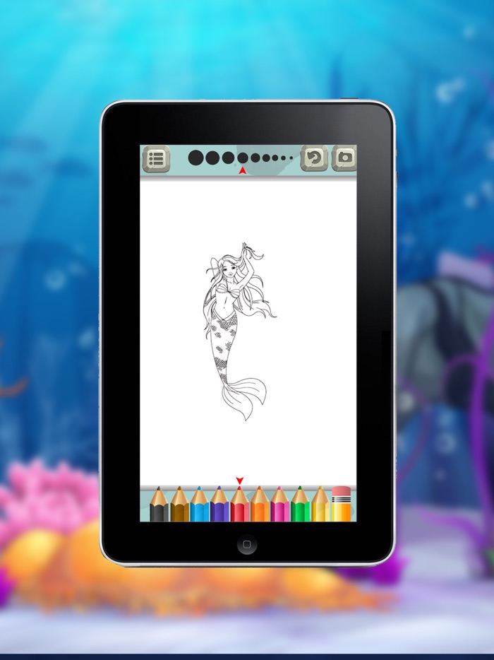Mermaid Princess Coloring Book