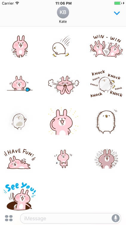 Aubrey The Cute Little Bunny Stickers