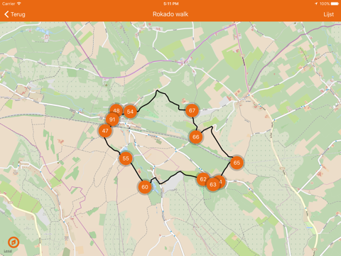 Wandelknooppunten: Voerstreek screenshot 3