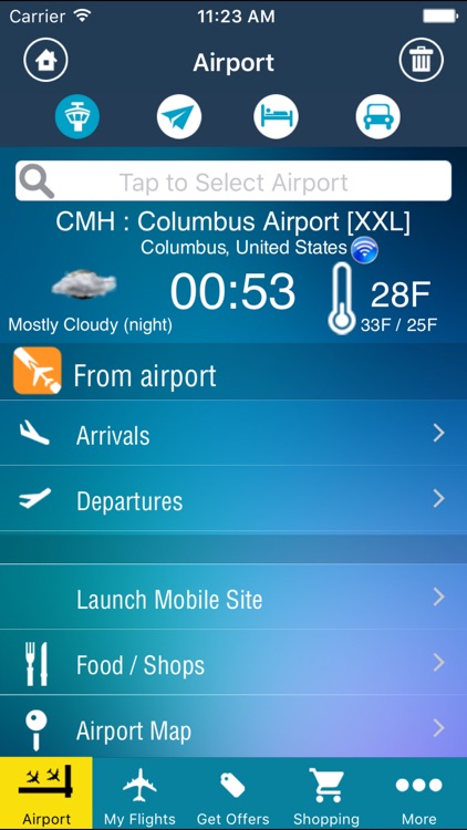 Columbus Airport Pro (CMH) + Flight Tracker