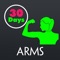 ► The 30 Day Toned Arms is a simple 30 day exercise plan, where you do a set number of ab exercises each day with rest days thrown in