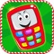 A classic christmas baby phone game for kids, with colorful graphics and cute christmas images