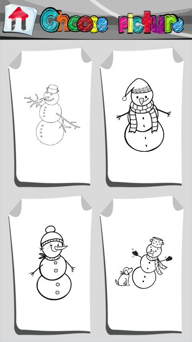 How to cancel & delete Snowman Coloring Book from iphone & ipad 2