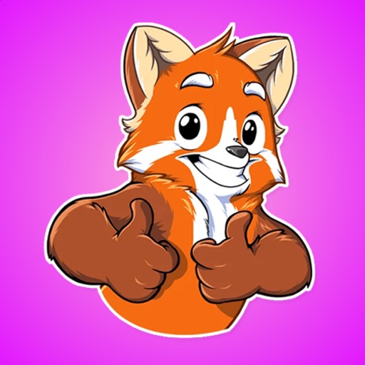 Funny Orange Badger Stickers icon