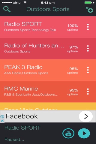 Outdoors Sports Music screenshot 2