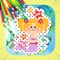 mermaid world : drawing games for kids - is an addictive coloring entertainment for all ages