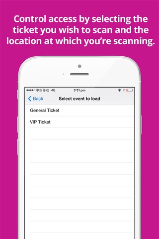 O-tix Check-in screenshot 3