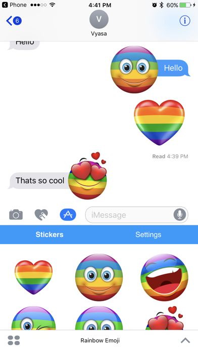虹の絵文字 キュートな絵文字ステッカーのアイコン Iphoneアプリ Applion