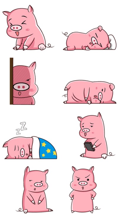 Pinky Pig Stickers
