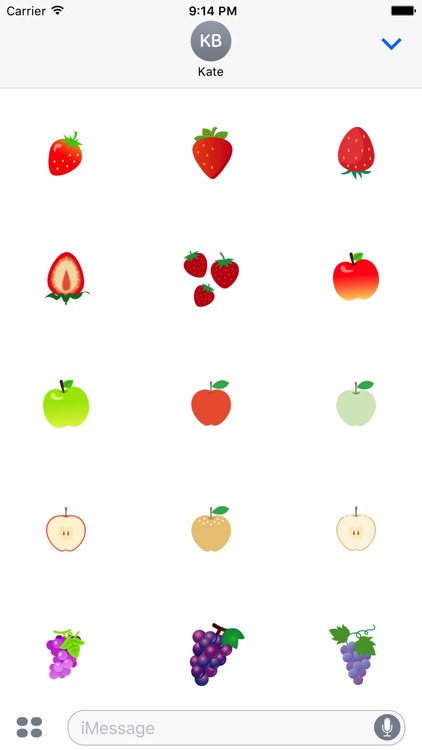 Cute fruit sticker
