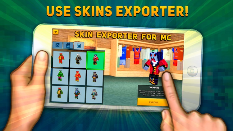 Block Сity Wars: game and skin export to minecraft screenshot-4