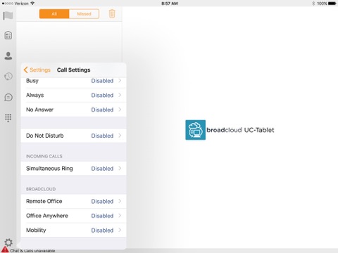 BroadCloud Communicator Tablet EMEA screenshot 4